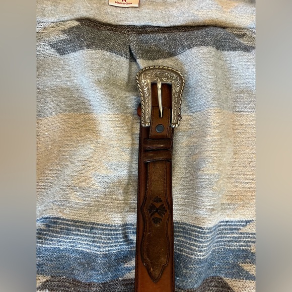 Vintage Justin Top Grain Western Belt